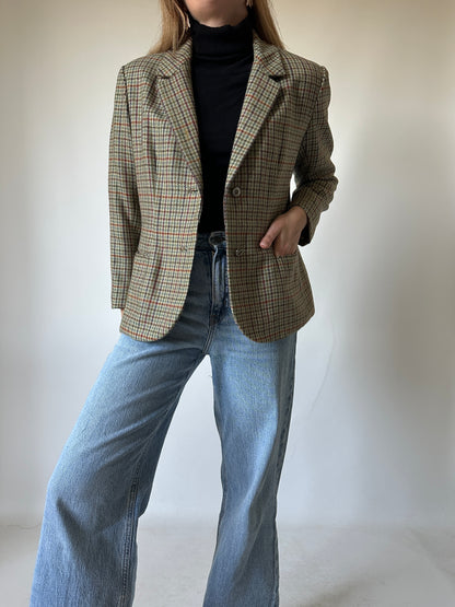 Pied de poule petite blazer