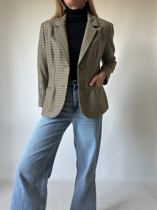 Pied de poule petite blazer