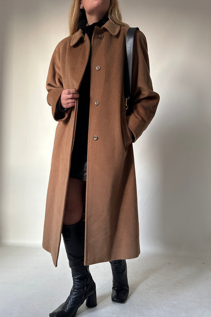 PIACENZA pure wool camel coat