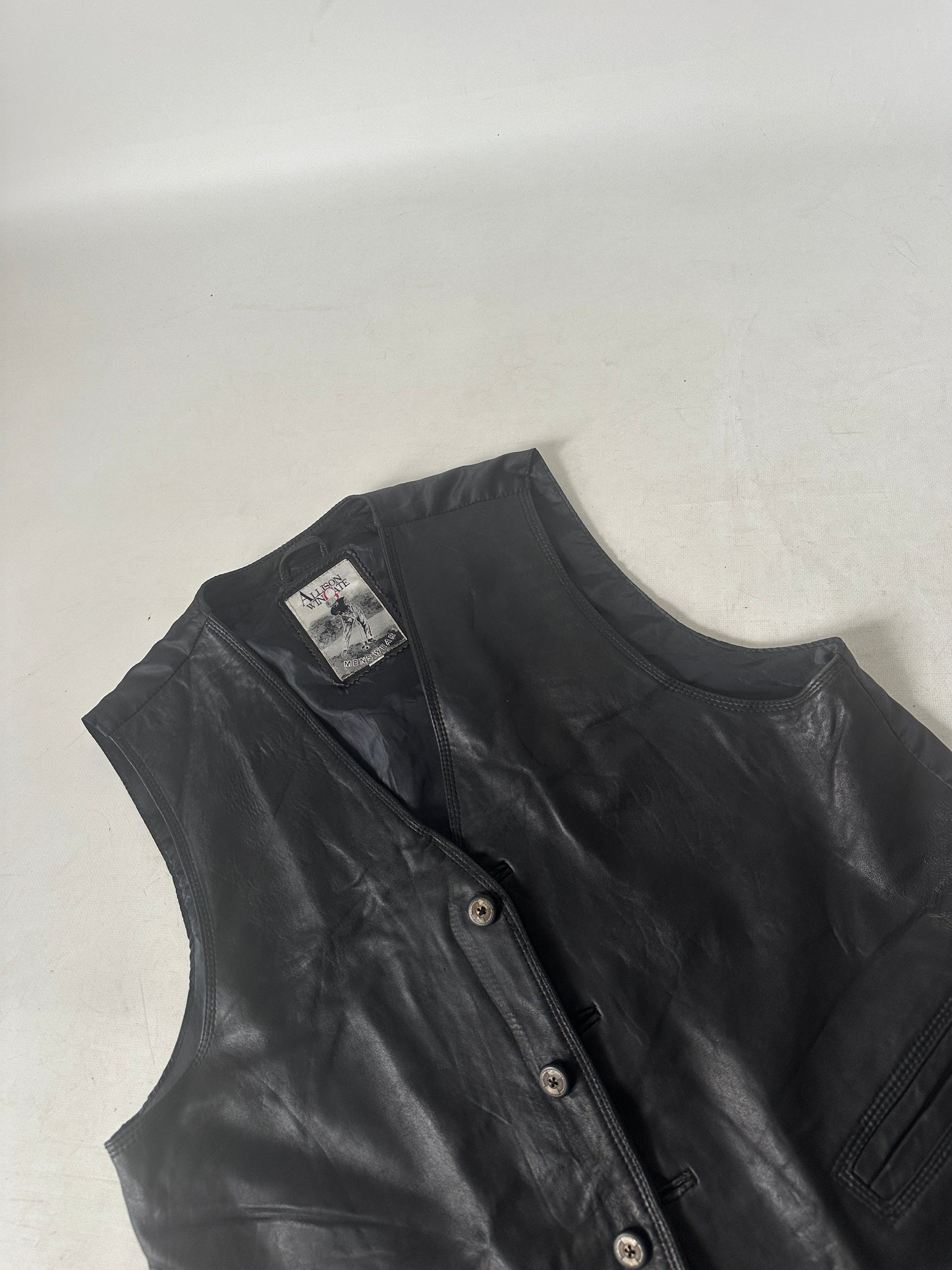 Soft leather vest