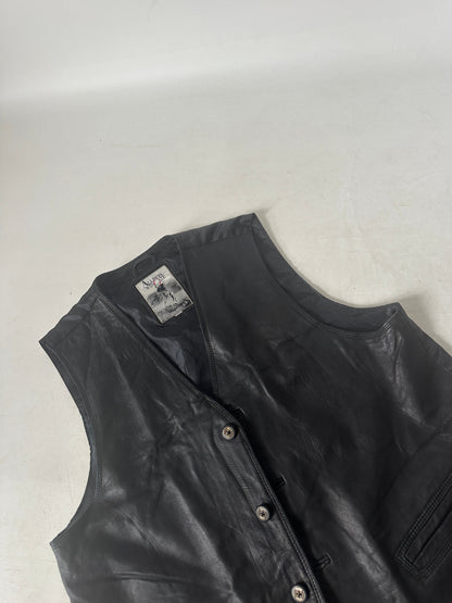 Soft leather vest