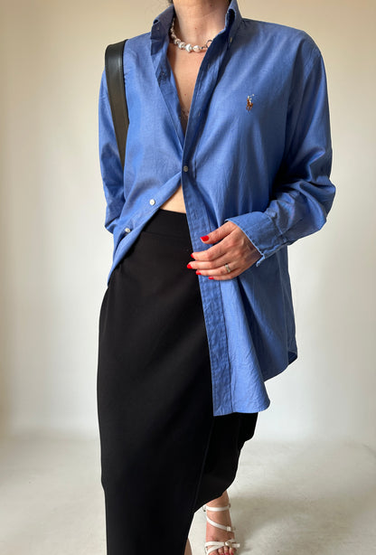 RALPH LAUREN blue electric shirt