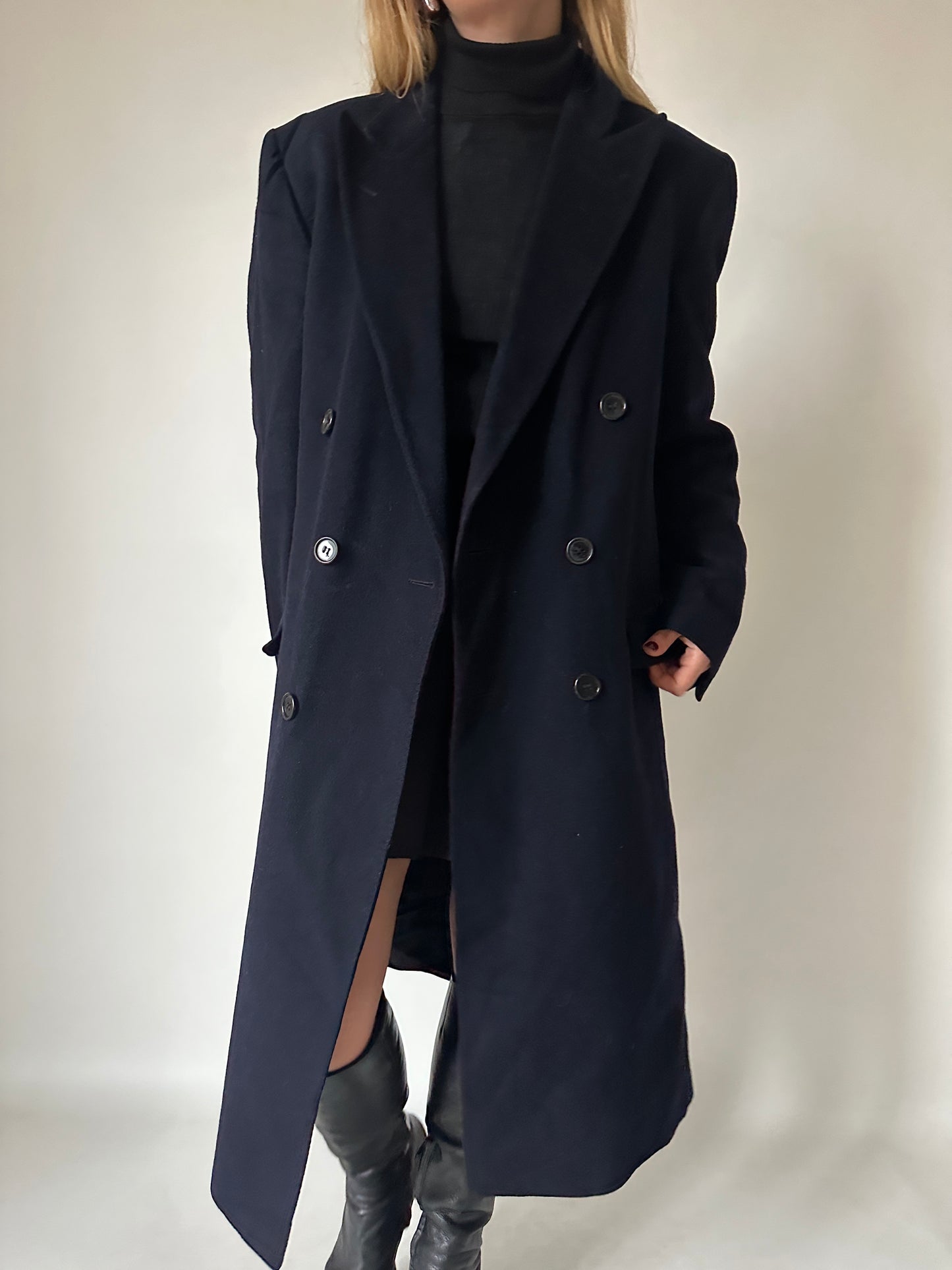 The Frankie extra long wool coat