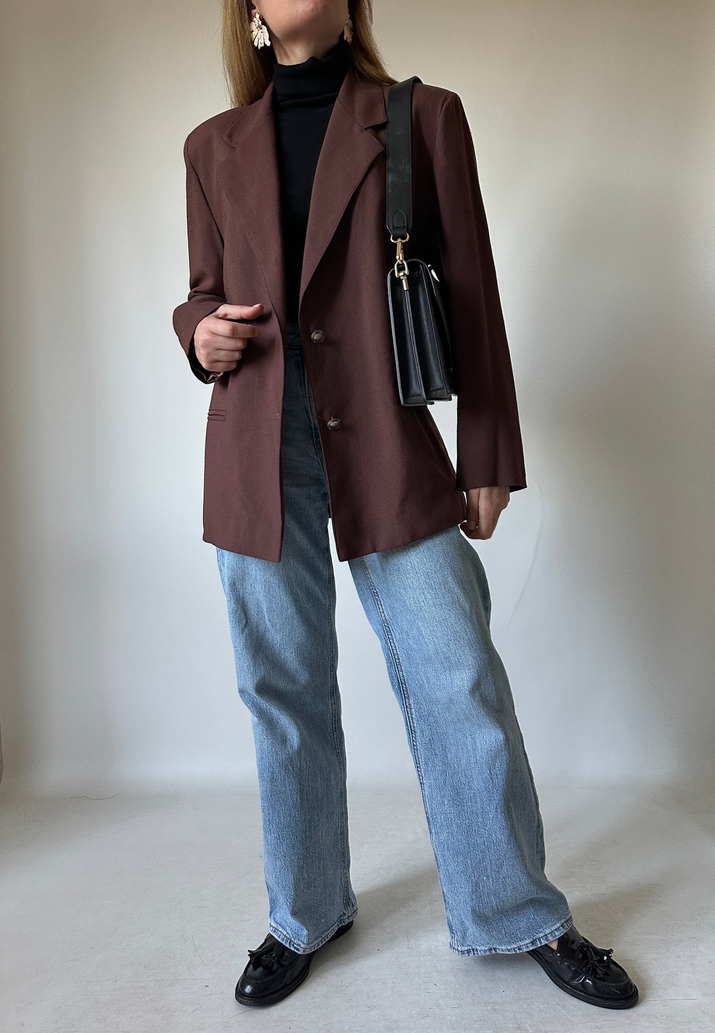 Burgundy precious blazer