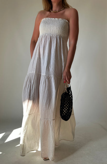 Long 100% linen dress
