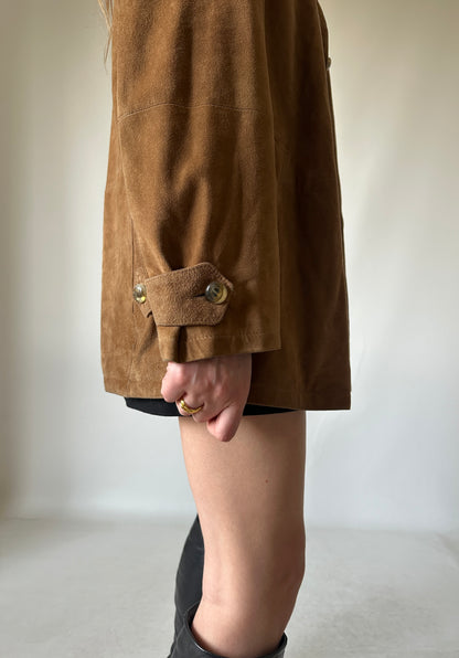 Suede petite jacket