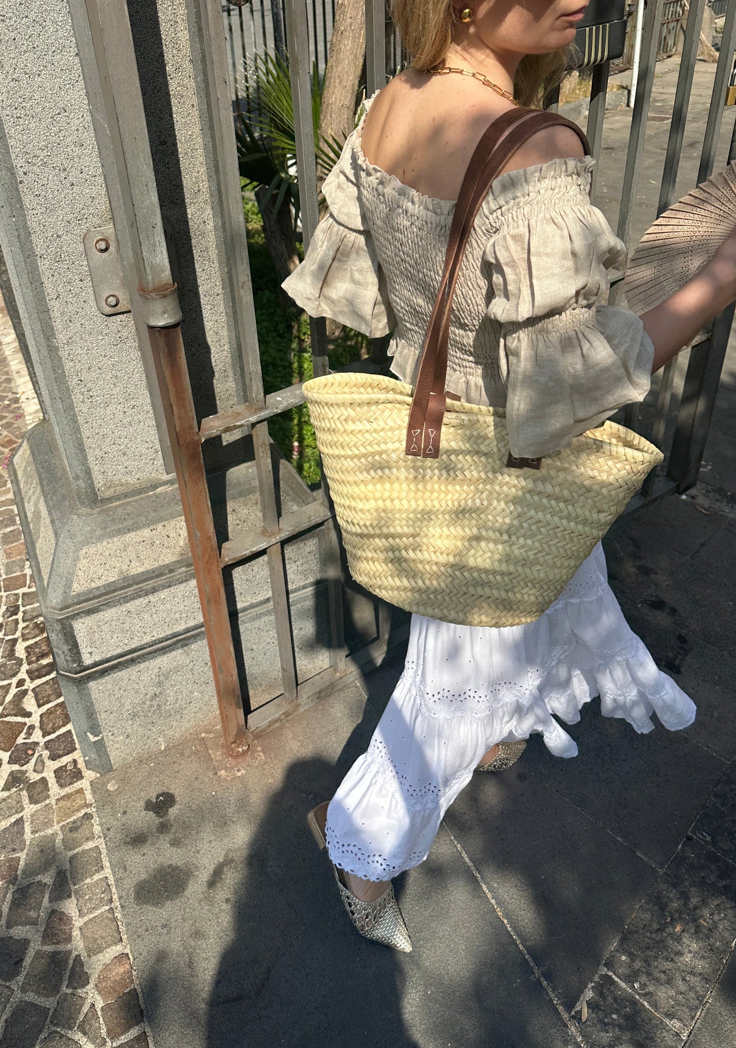Top Dafne in lino - corda
