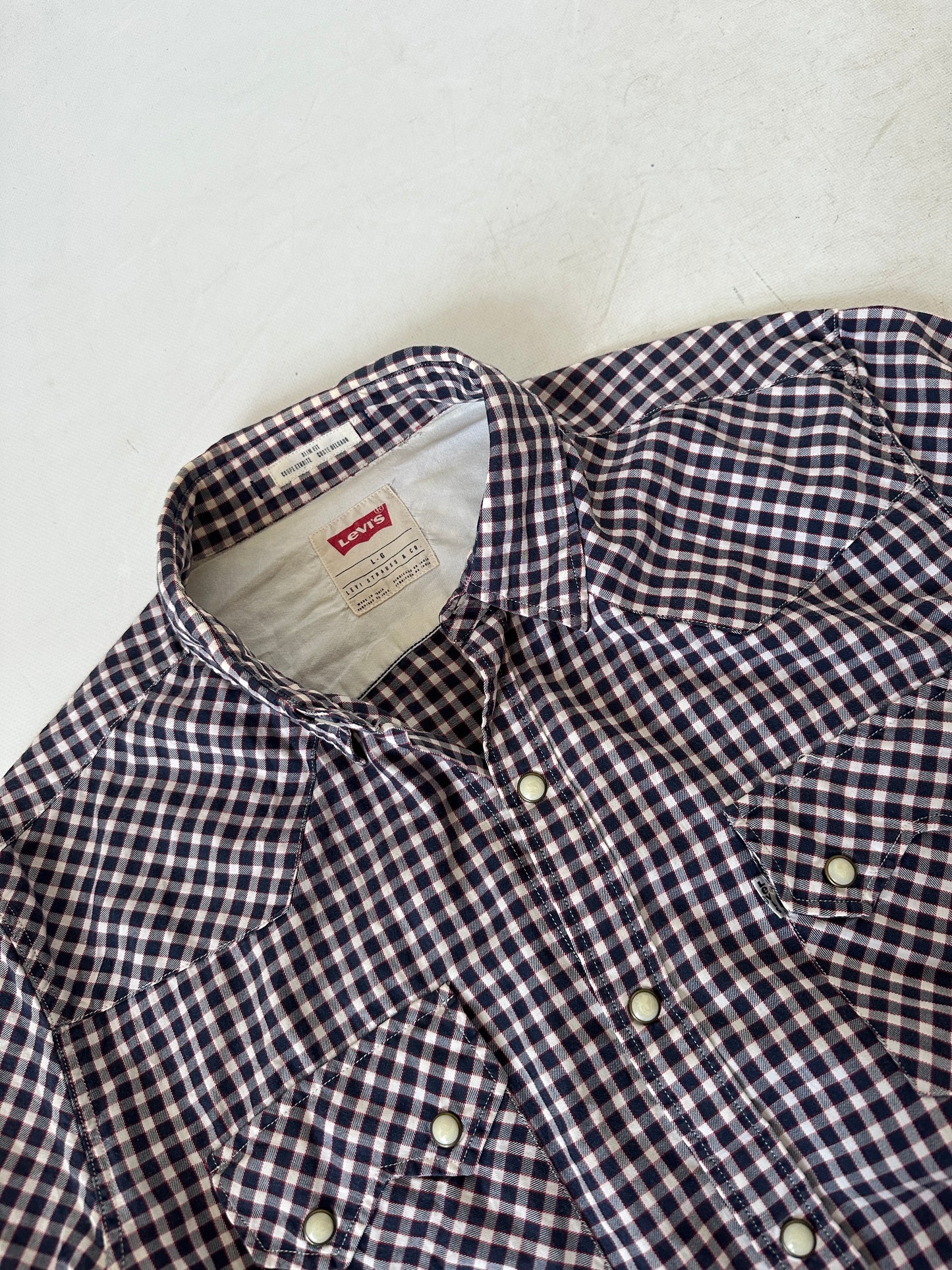 LEVI'S vichy cotton shirt