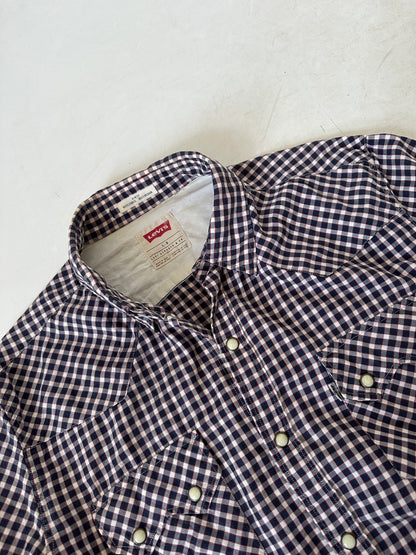 LEVI'S vichy cotton shirt