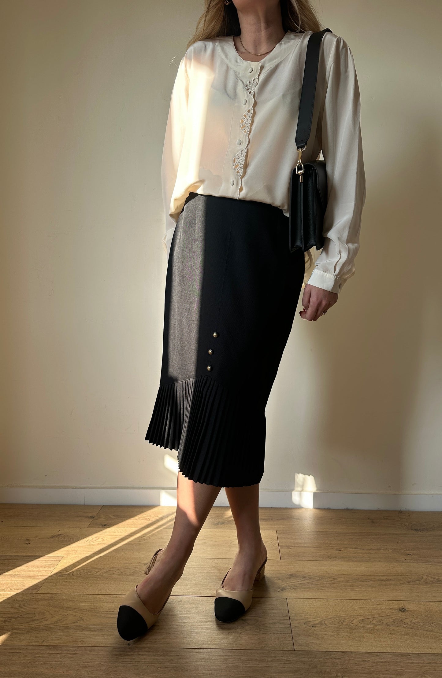Minimal plisse skirt