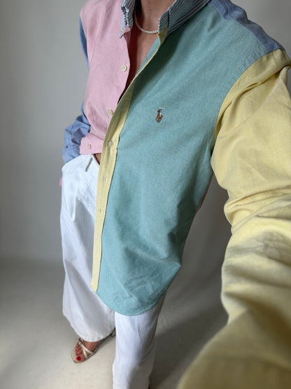 RALPH LAUREN unique patchwork shirt