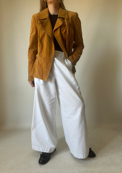 Chiodo petite in suede