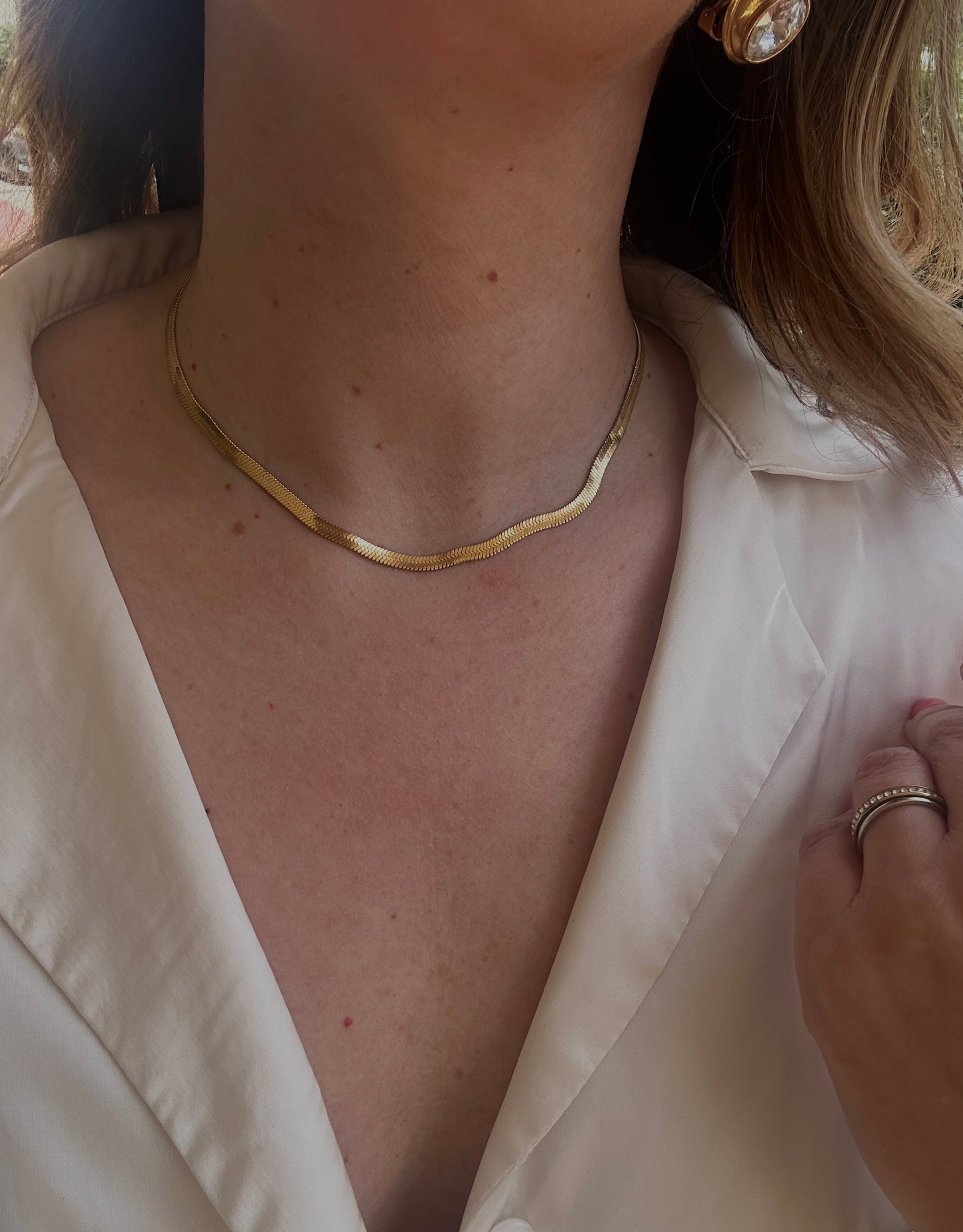 Girocollo snake goldtone