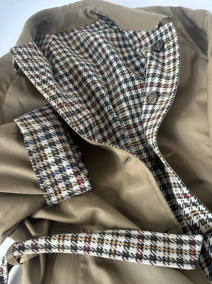 Trench cappottino double-face