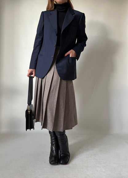 Made in Italy light wool navy blazer