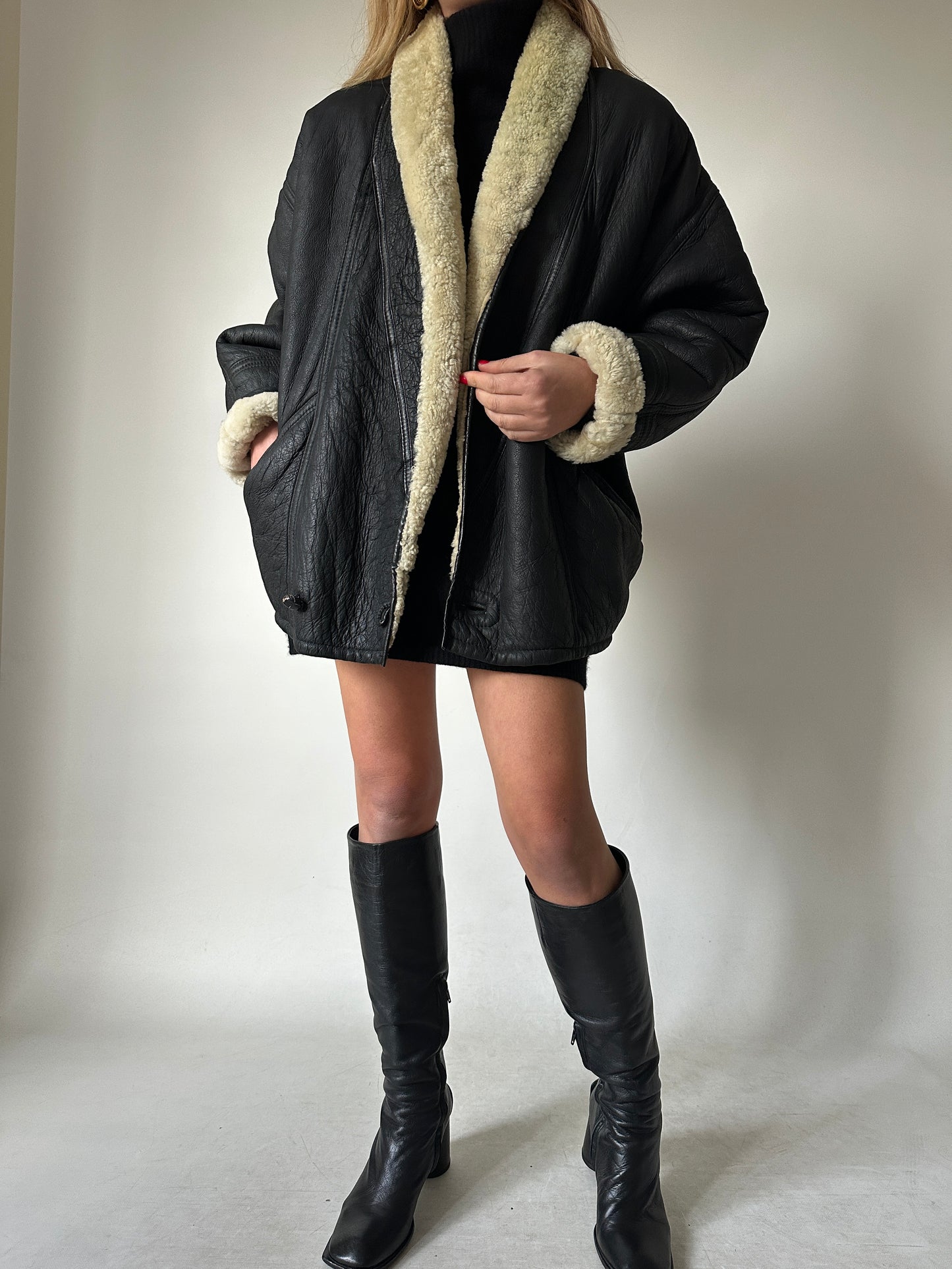 Dreamy black Shearling