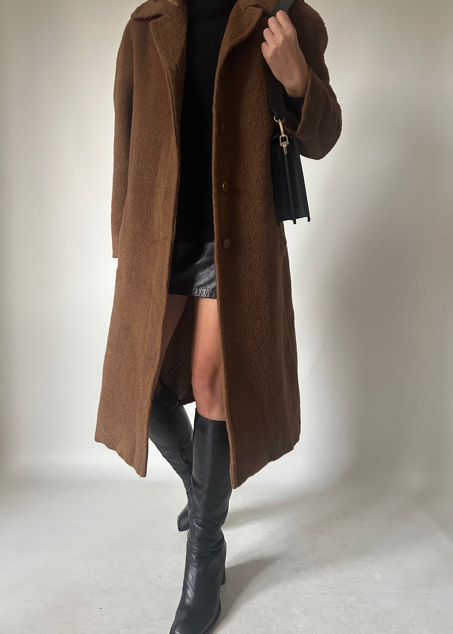 Piacenza 100% alpaca chocolate coat