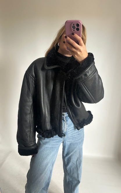 Dreamy black petite Shearling