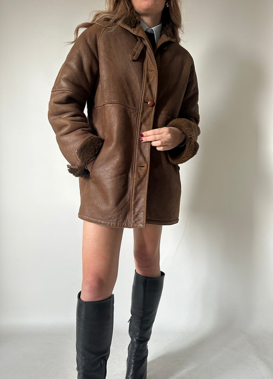 Chocolate petite Shearling