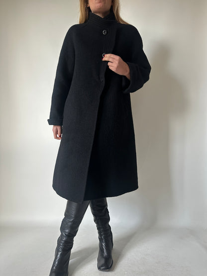 Haute couture black coat