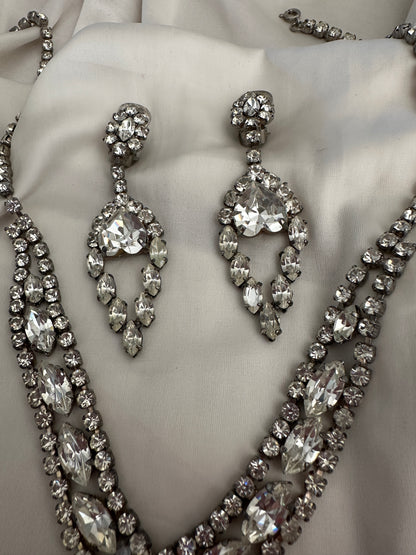 Parure Bridgerton girocollo orecchini e bracciale