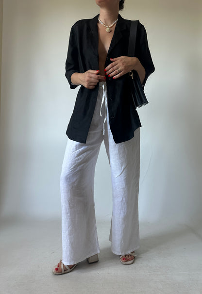 MARINA RINALDI 100% linen shirt jacket