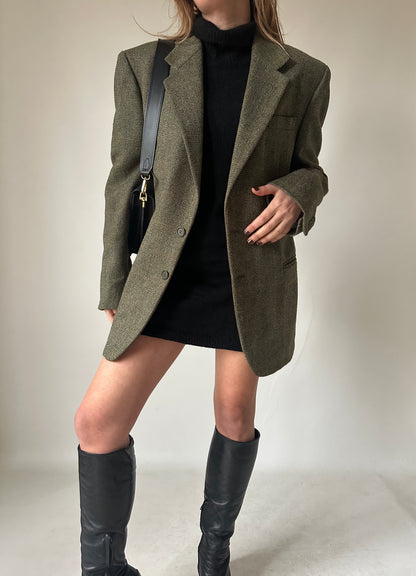 Herringbone verdone blazer