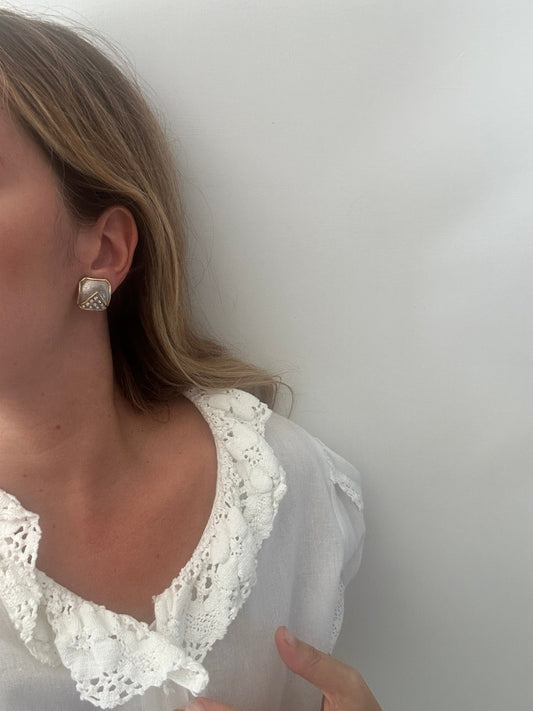 Orecchini silver con zirconi