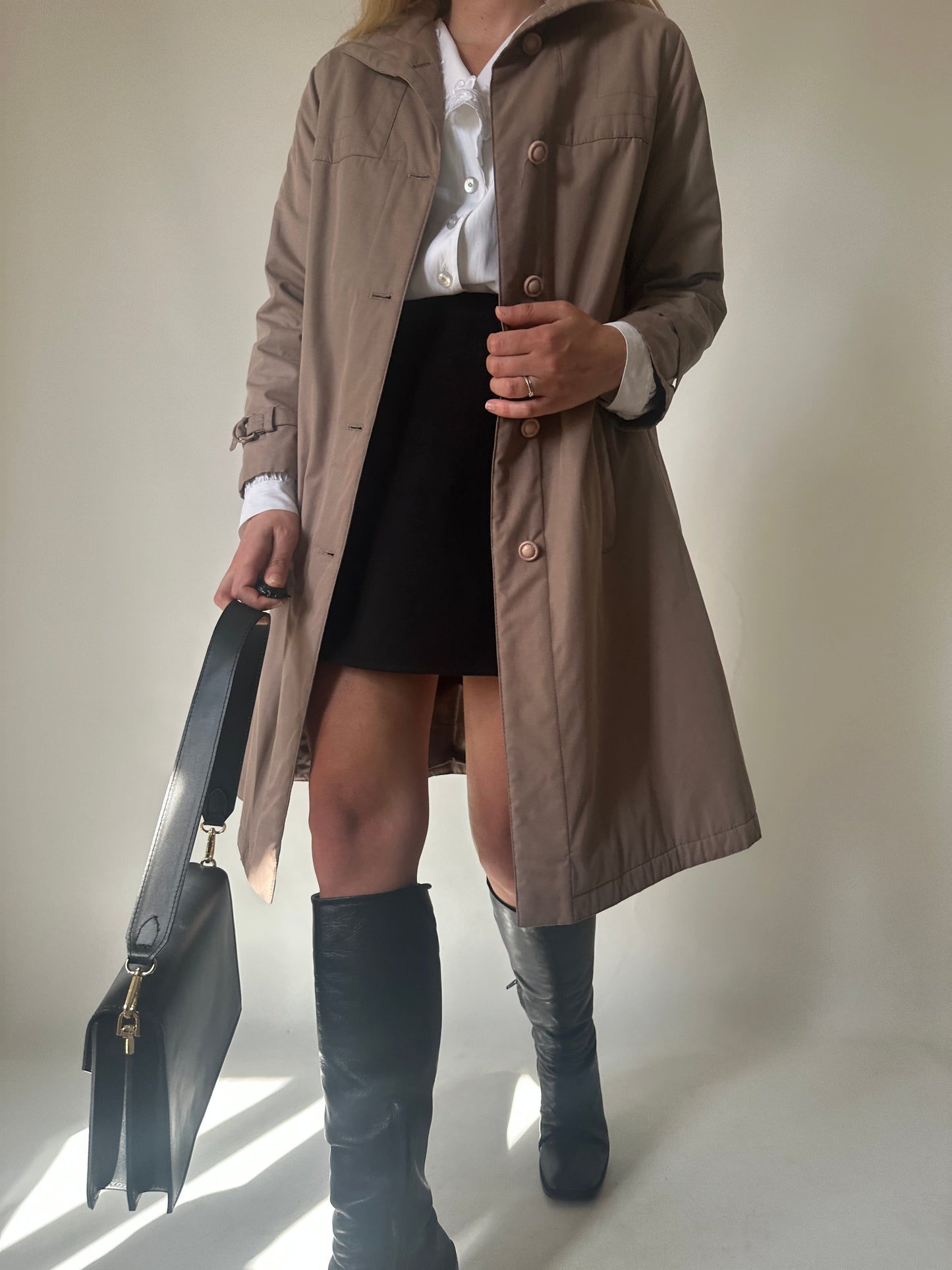 Tortora slim trenchcoat