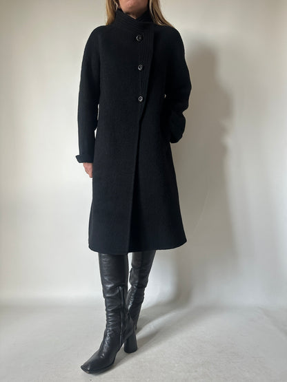 Haute couture black coat