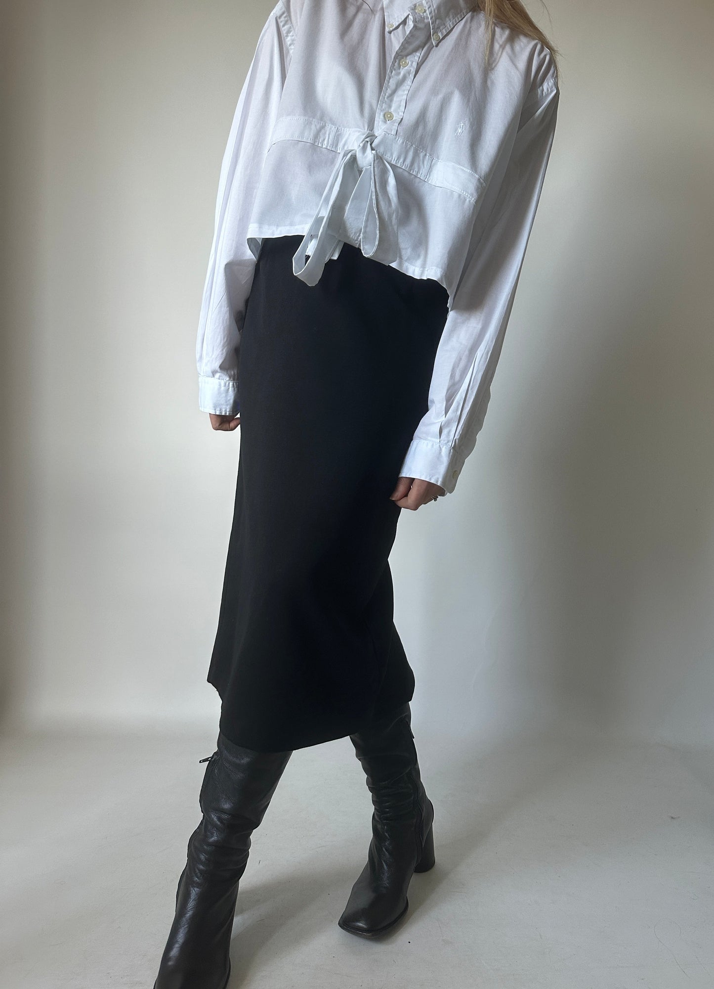 Camicia RALPH LAUREN cropped bianca