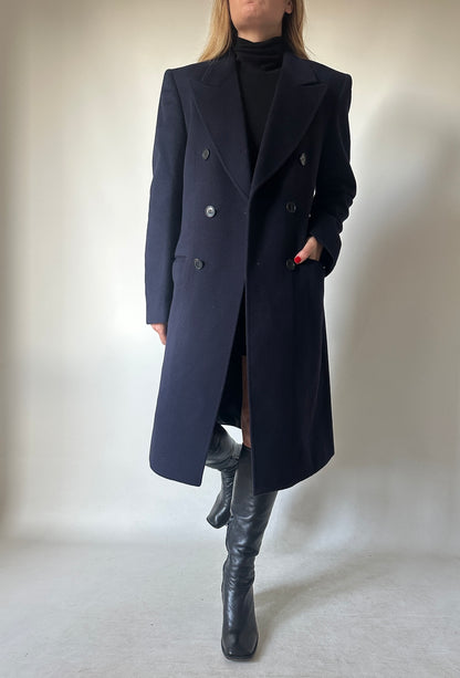 Luxury cachemire navy coat