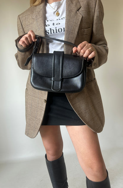 Minimal real leather bag