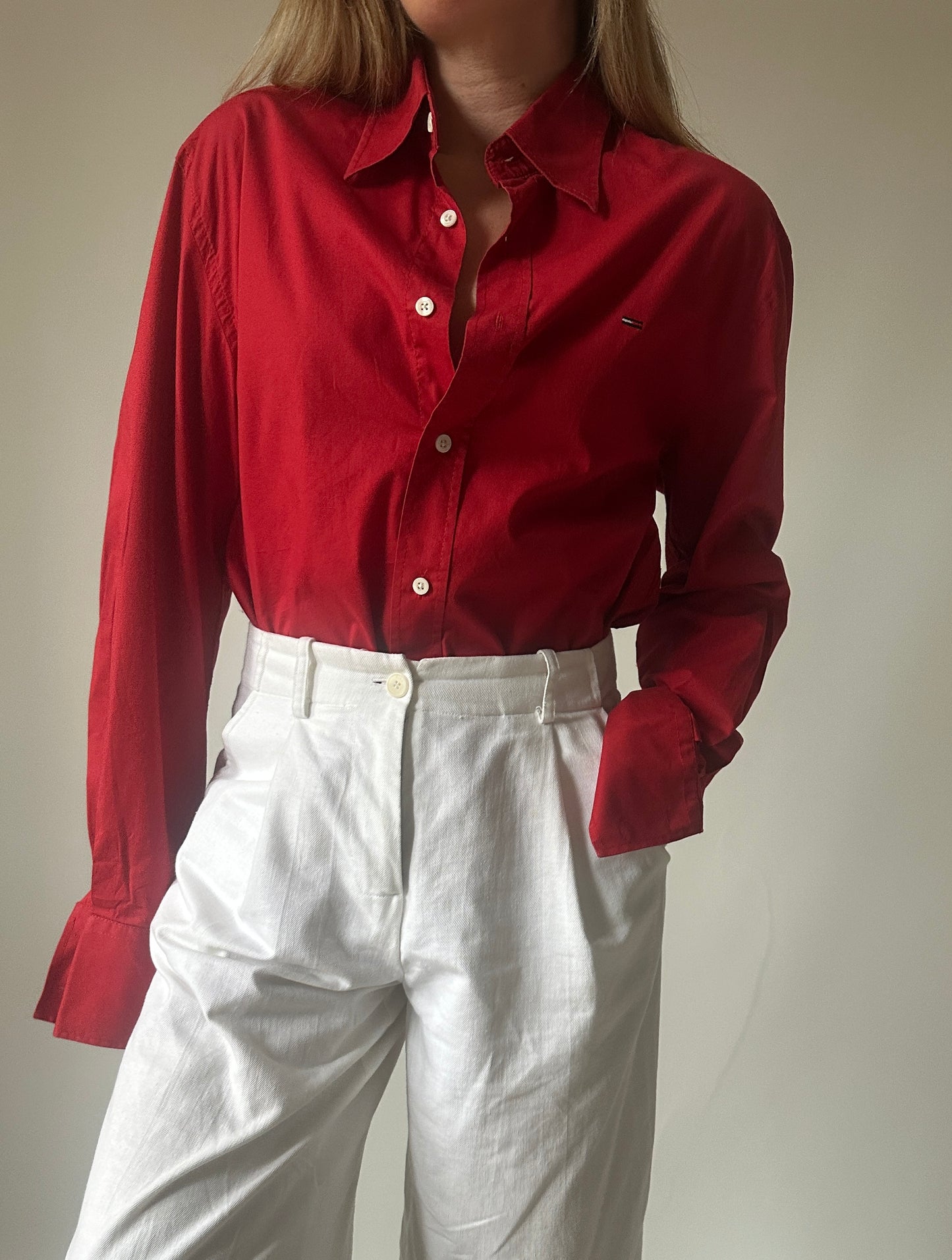 TOMMY HILFIGER cool red shirt