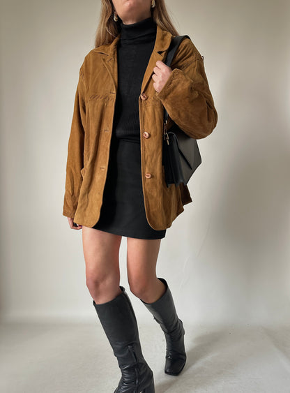 Essential camel suede jacket
