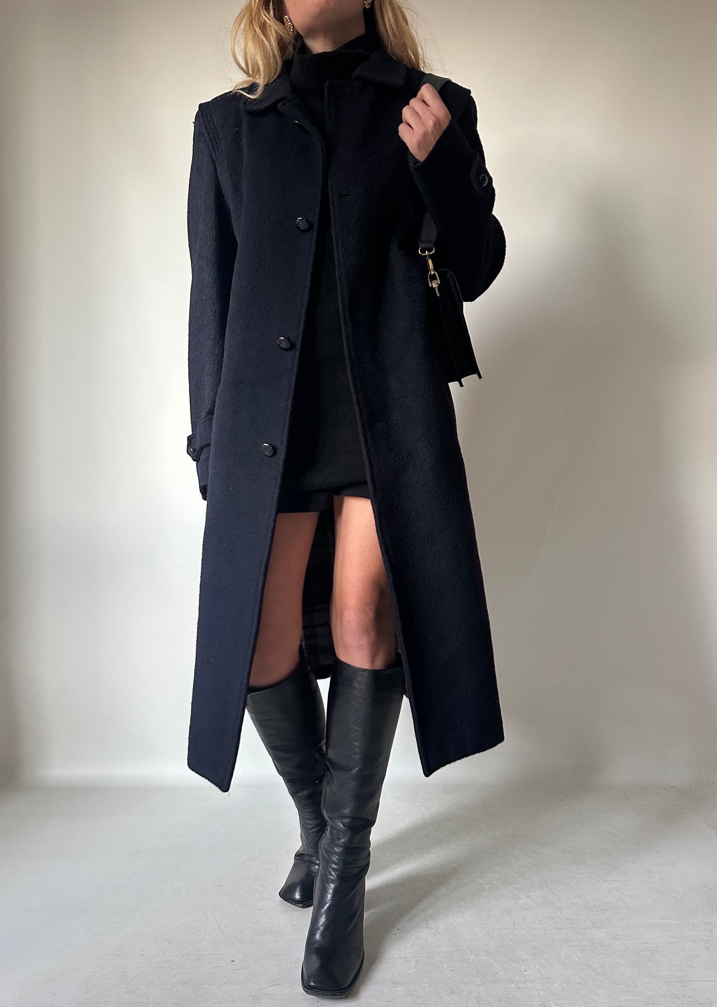 Unique loden navy coat