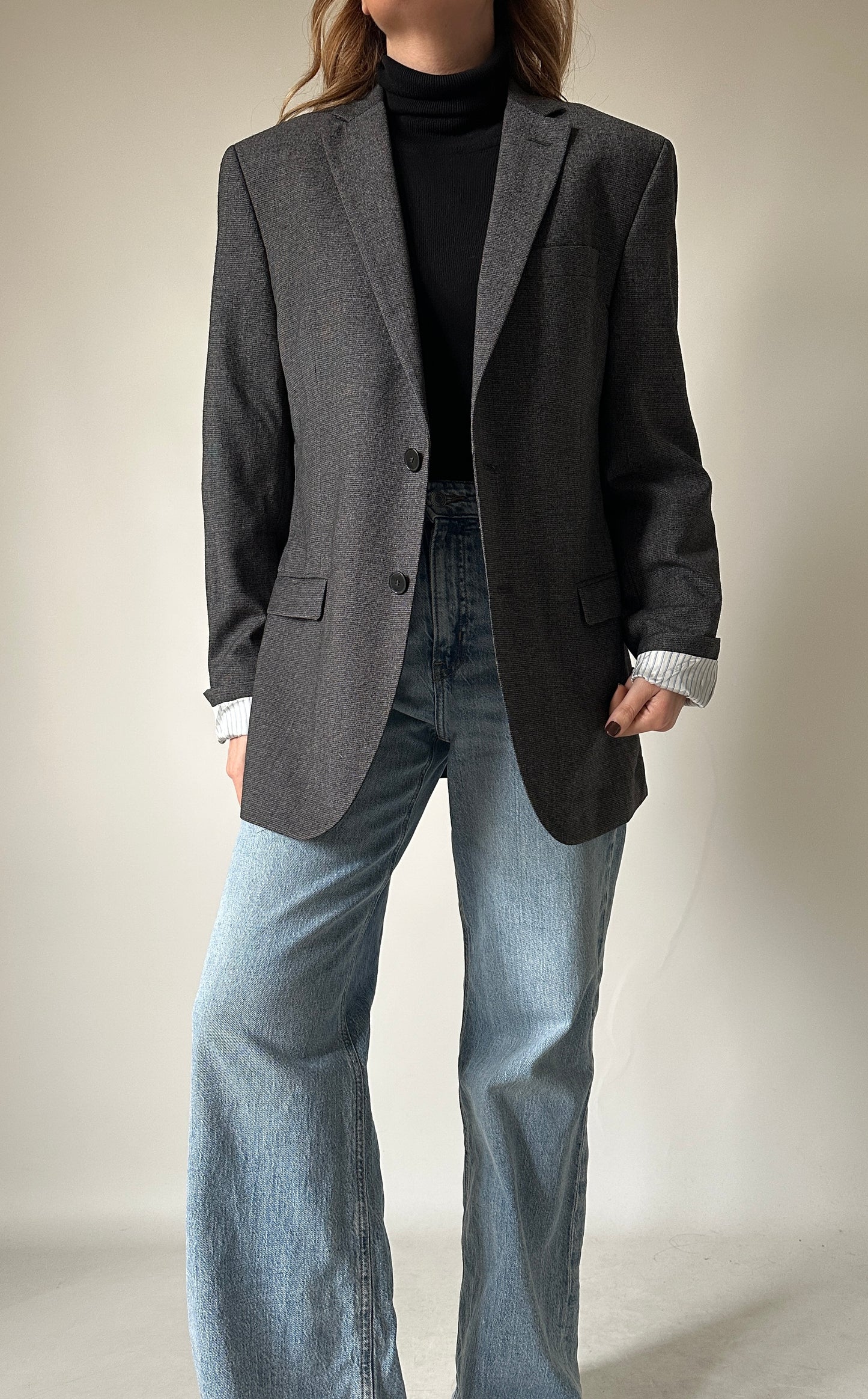 Light wool grey blazer