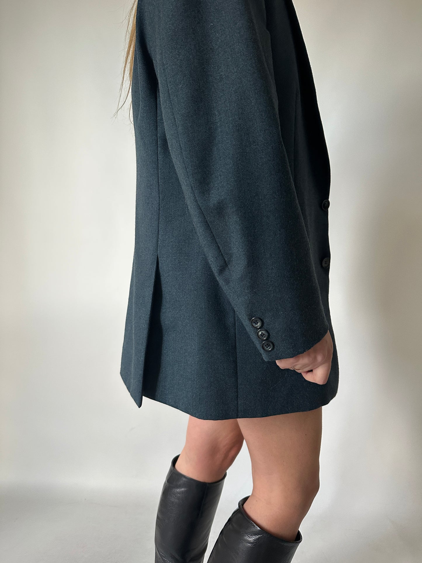 Blazer in lana carta di zucchero