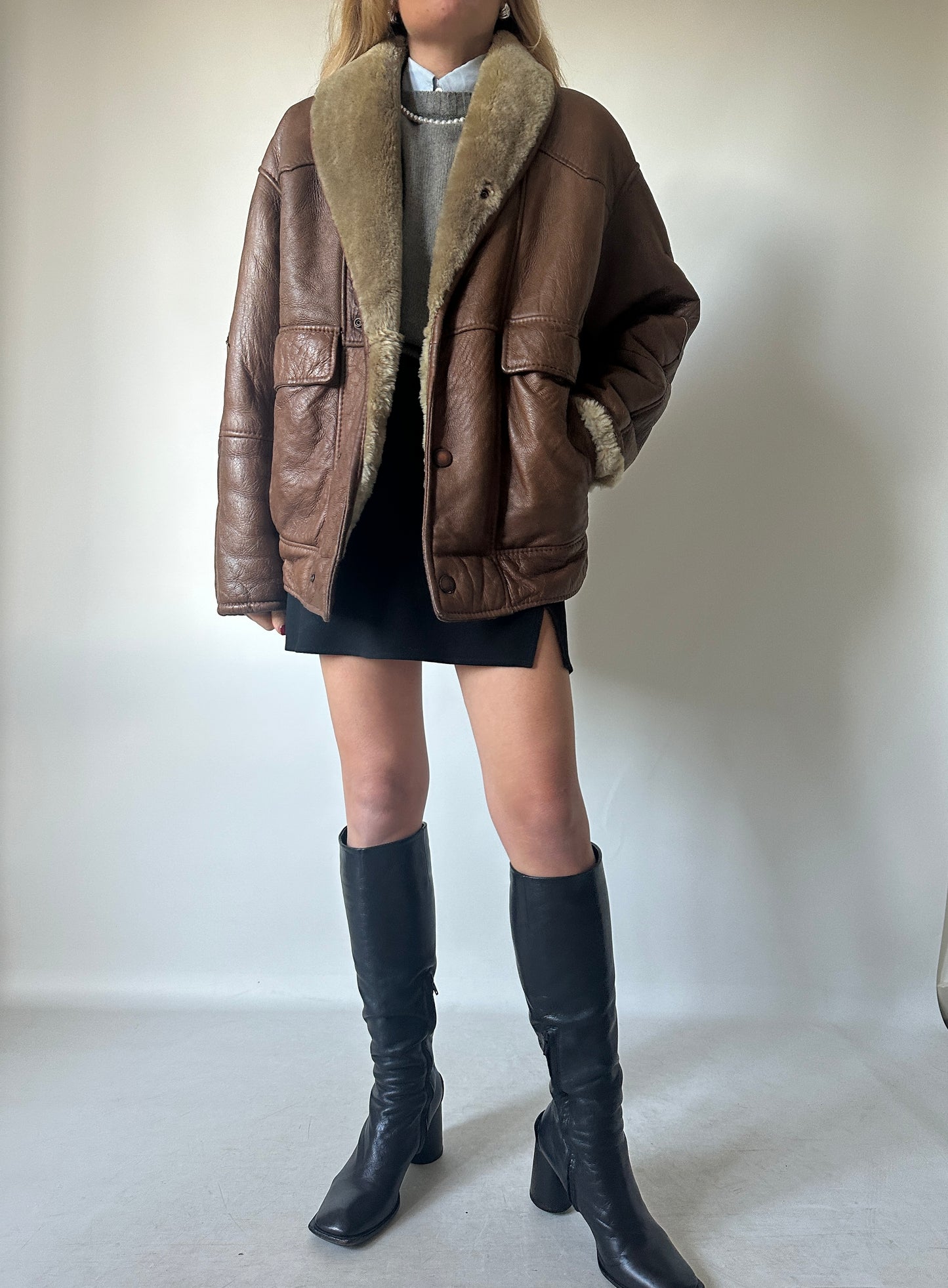 Brown perfect Shearling