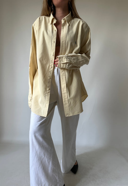 RALPH LAUREN butter yellow shirt - nuova con etichetta