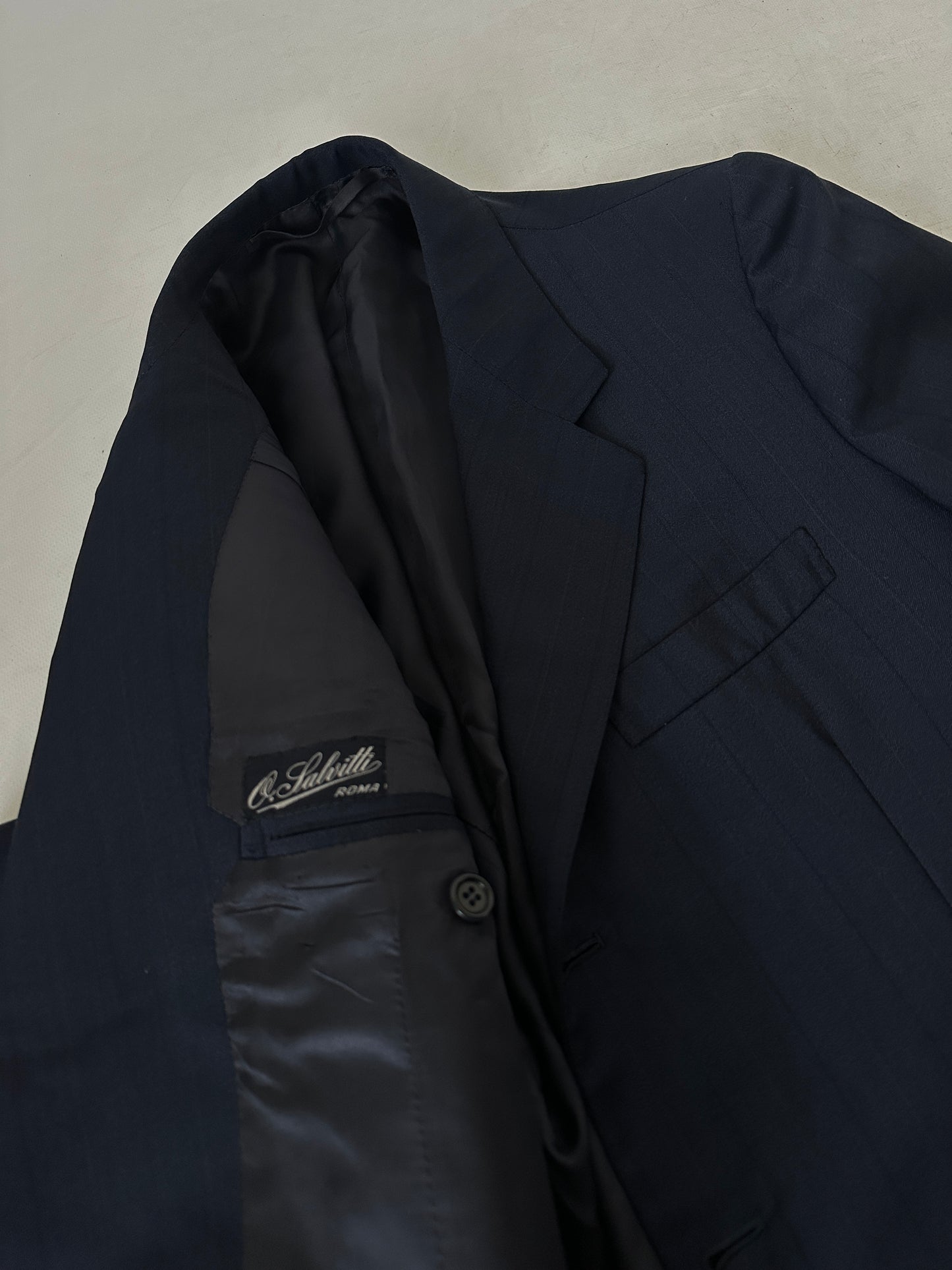 Made in Italy light wool navy blazer