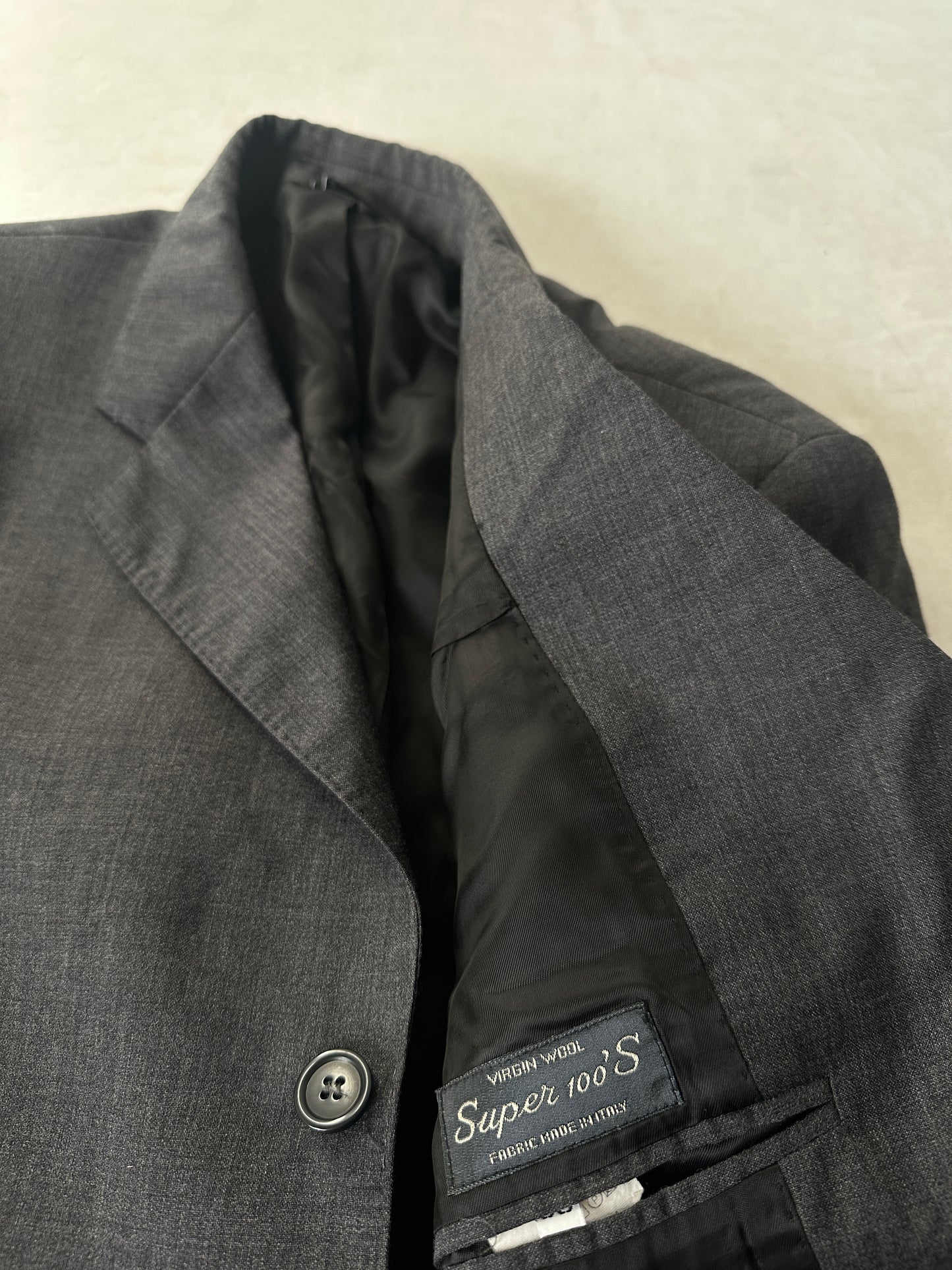 Made in Italy light wool grey blazer