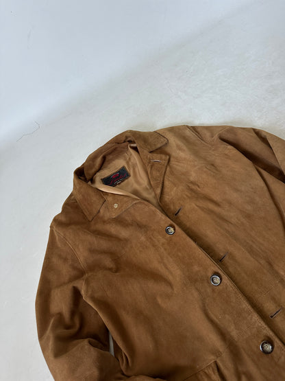 Spring camel suede jacket