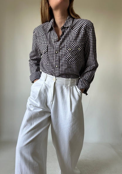 LEVI'S vichy cotton shirt
