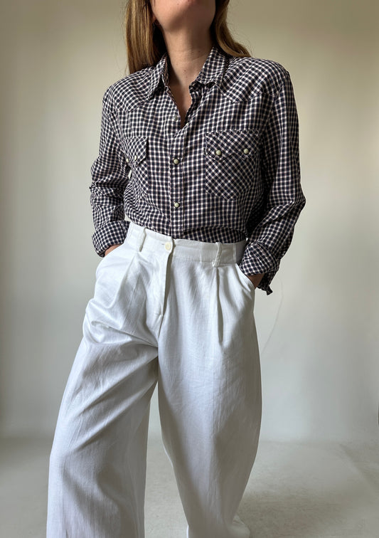 LEVI'S vichy cotton shirt