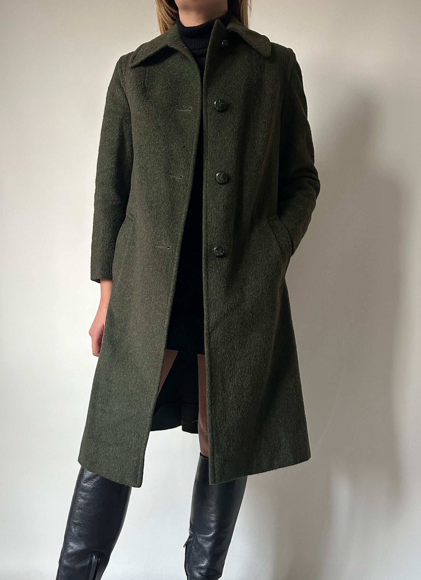 Wool and alpaca petite Loden