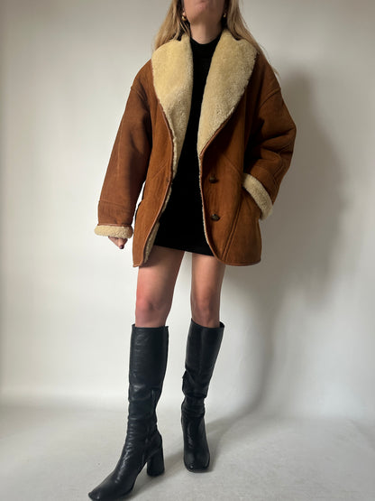 Perfect camel Spanish superior Shearling