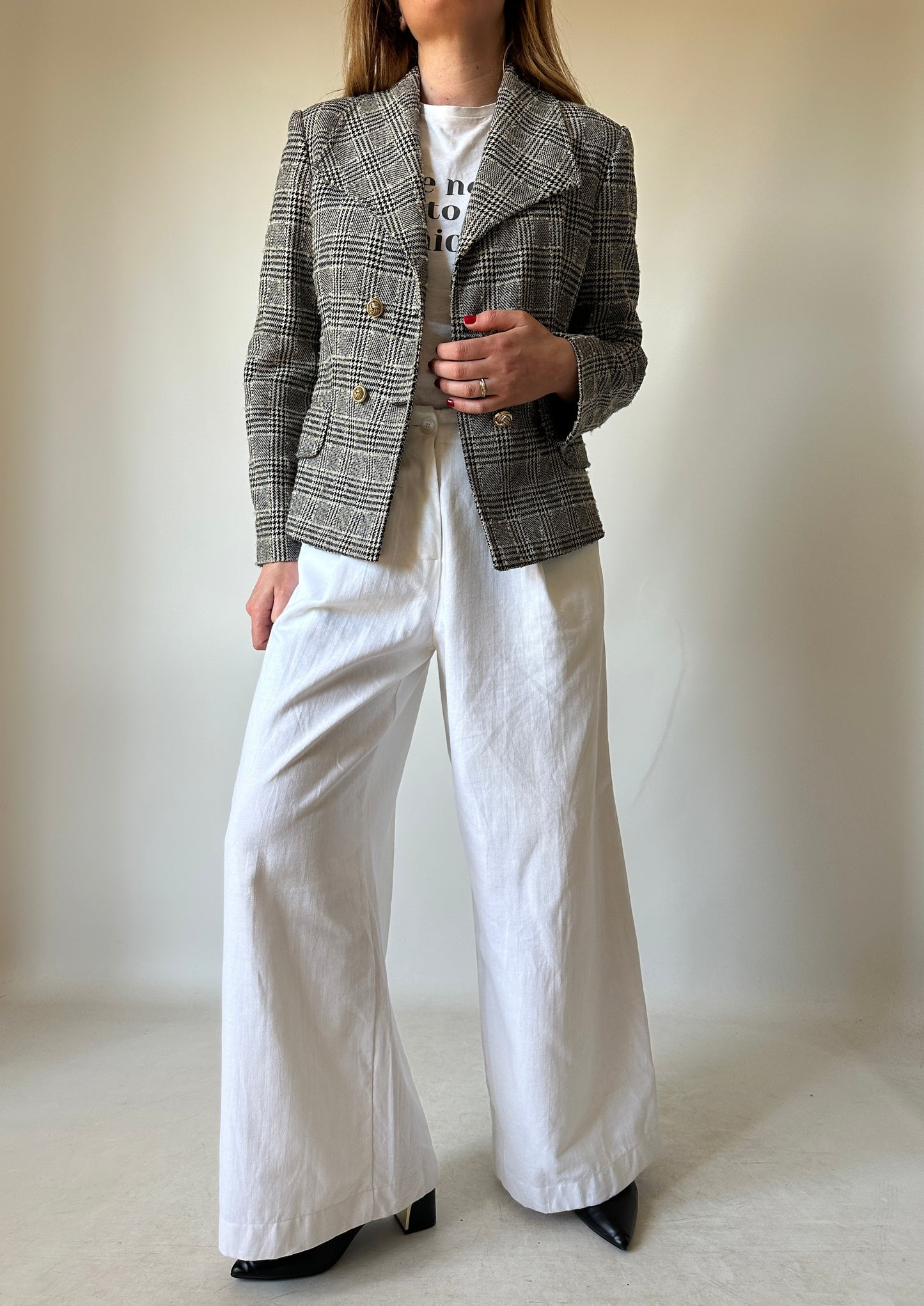 Blazer in fresco lana bouclè