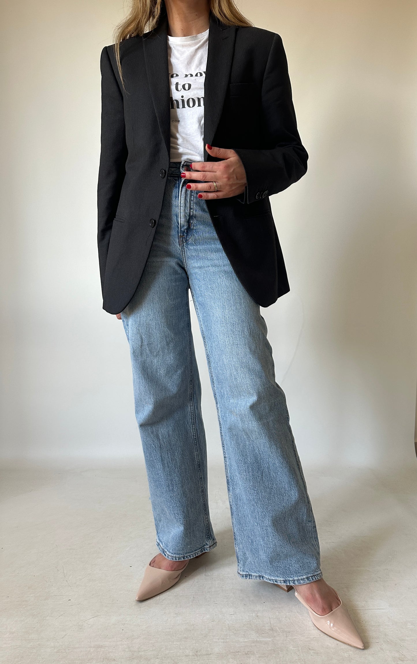 Blazer petite fresco lana