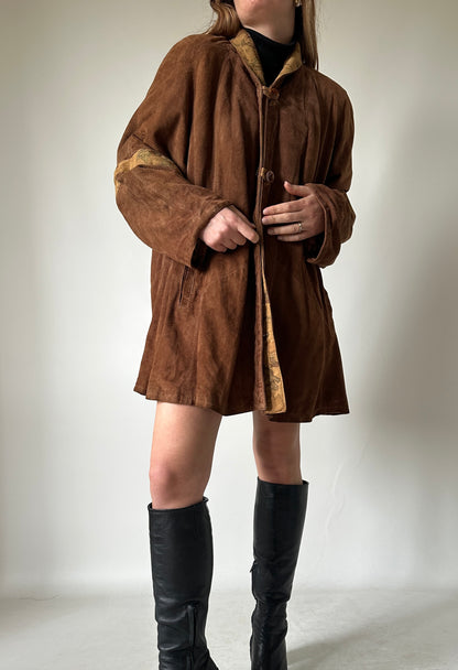 Alviero Martini real suede brown jacket